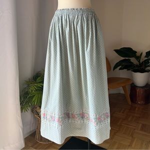 Vintage 90’s Vera Bradley Designs Calico Cotton Skirt